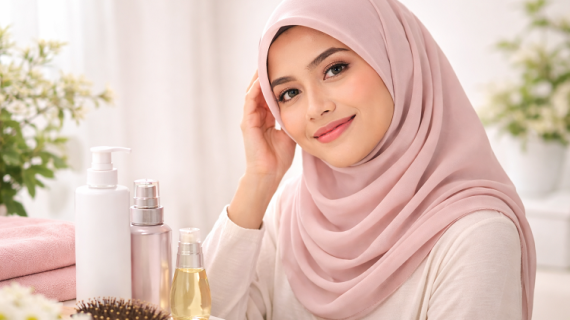 7 Cara Merawat Rambut Berhijab agar Tidak Lepek & Tetap Sehat di Cuaca Lembap